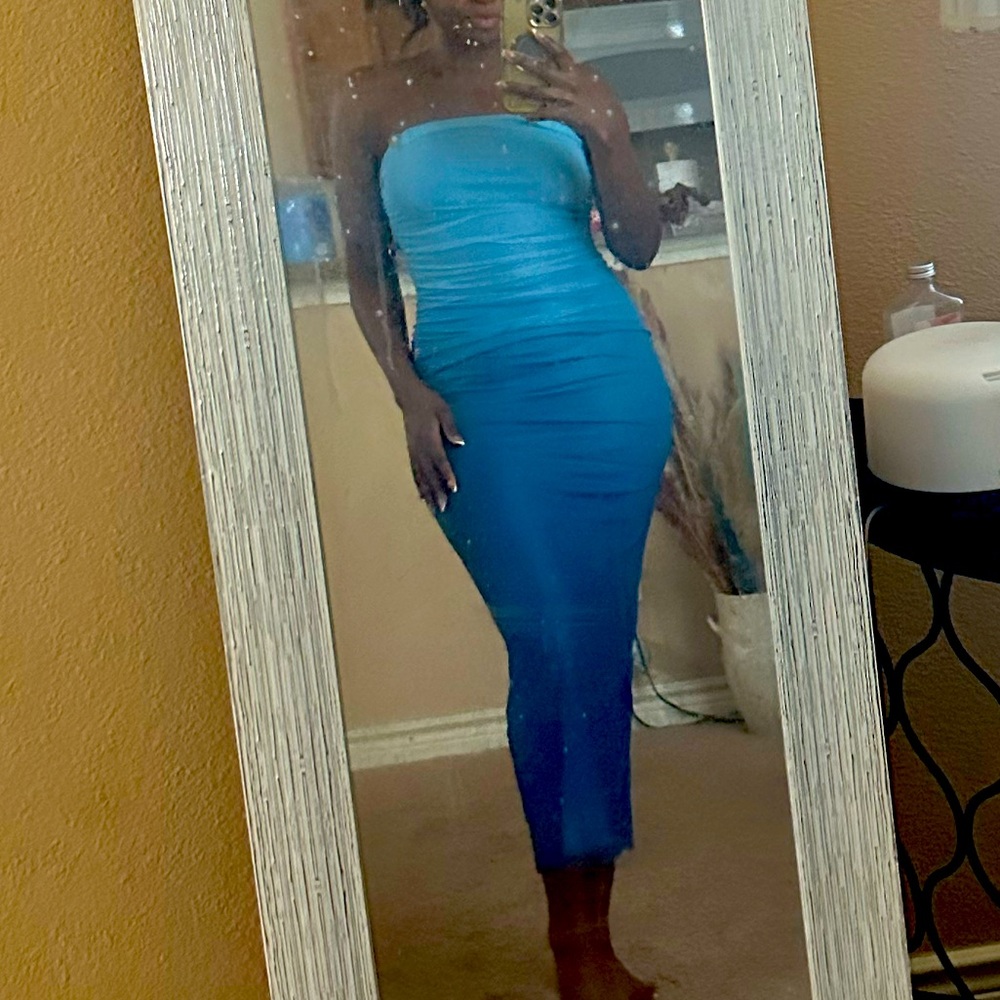 Blue dress
